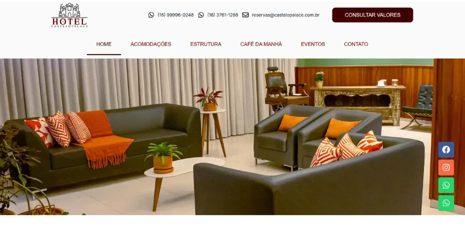 Hotel Castelo Palace - projeto web