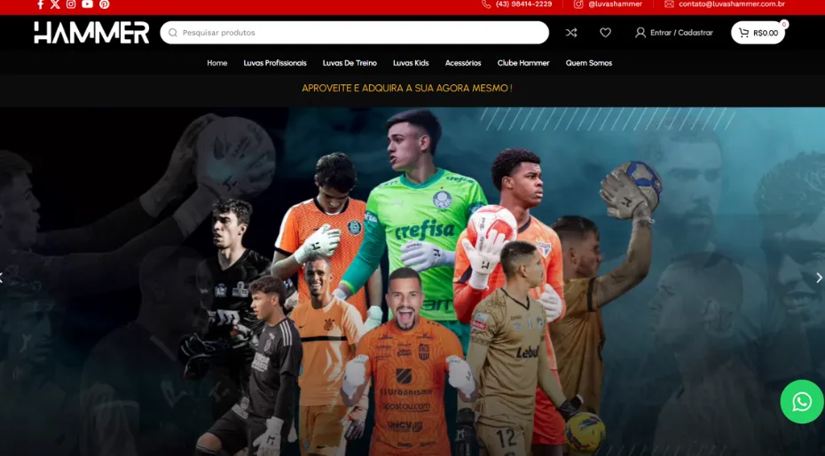 LUVAS HAMMER - projeto web