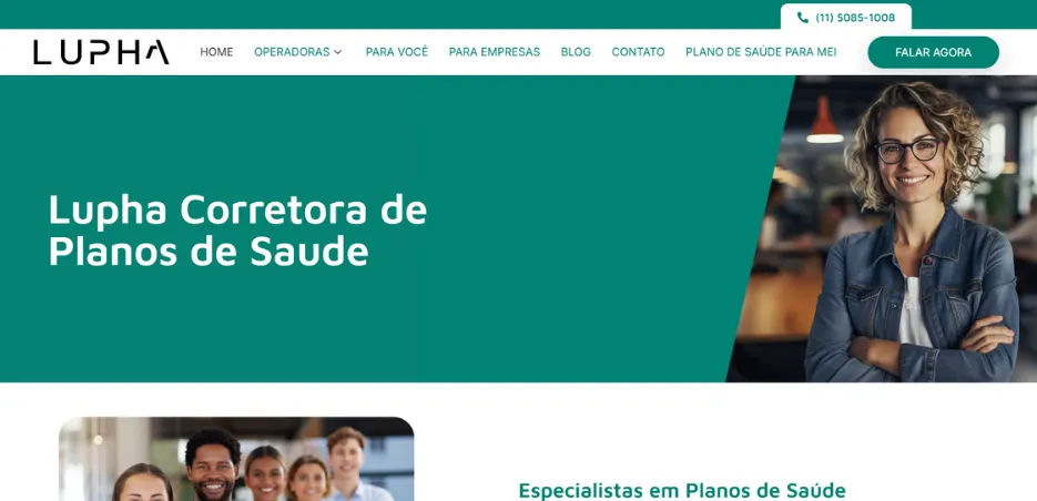 Lupha - projeto web