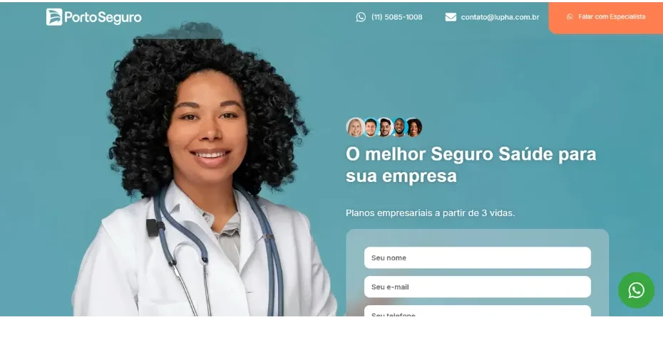 Porto Seguro Saúde - projeto web