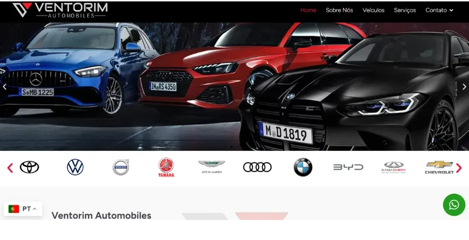 Ventorim Automobiles - projeto web