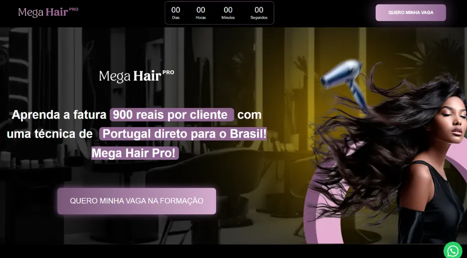 mega hair - projeto web